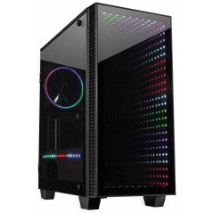 Inter-Tech X-608 Infinity Micro Tower Micro-ATX - Sleek Black, No Power Supply - Compact & Stylish Design for Ultimate Performan